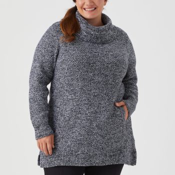 Women's Plus Heritage Cowlneck Tunic Sweater