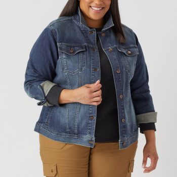 Women's Plus Daily Denim Jacket