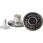 8-Pack Antique Silver Buttons
