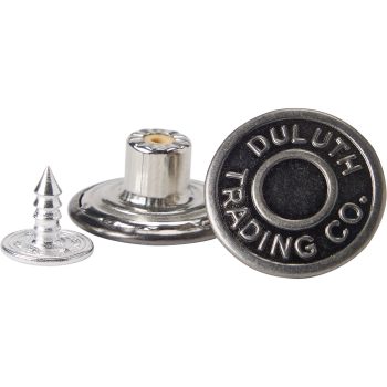 8-Pack Antique Silver Buttons