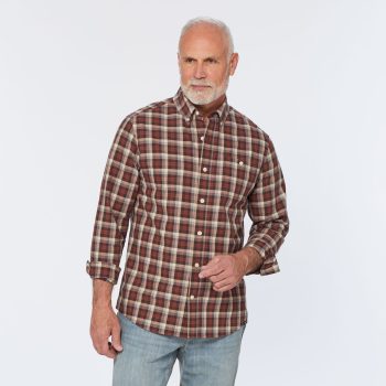 Men's Casual Oxford Standard Fit Long Sleeve Shirt