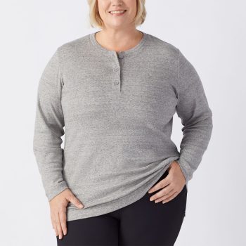 Women's Plus Longtail T Long Sleeve Henley