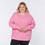 Women's Plus AKHG Crosshaul Oversized Crew Sweatshirt