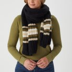 Women's Striped Patterned Scarf