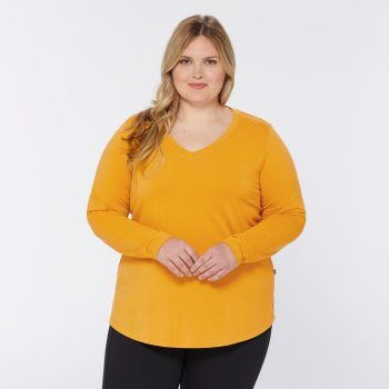 Women's Plus AKHG Renew Bamboo Long Sleeve Tee