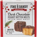 Dark Chocolate Peanut Butter Melts with Sea Salt