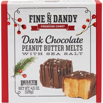 Dark Chocolate Peanut Butter Melts with Sea Salt