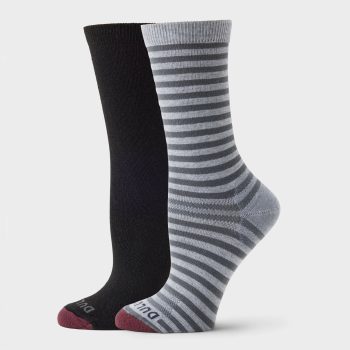 Women's Stay-Put Lightweight Crew Socks 2-Pack