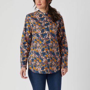 Women's Printmaker Cotton Poplin Long Sleeve Tunic