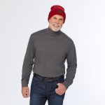 Men's Longtail T Relaxed Fit Mock Turtleneck