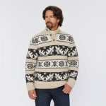 Men's Shetland Wool Fair Isle Mock