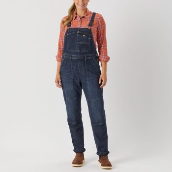 Women's Double Flex Denim Fleece Lined Overalls