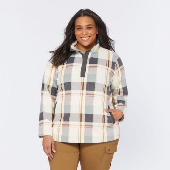 Women's Plus Doubleback Printed Fleece Pullover